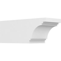 Ekena Millwork 6 W 6 H 16 L szabványos Pescadero építészeti minőségű PVC szarufa farok