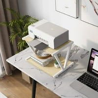 Asztali nyomtató állvány szintek fa nyomtató polc Modern fa tároló könyv polc Organizor otthoni irodai stílusos erős