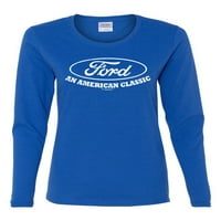 Vad Bobby, Ford Motors egy amerikai klasszikus, autók és teherautók, Női grafikus Hosszú ujjú póló, Royal, XX-nagy