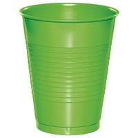 Friss Lime zöld műanyag poharak a vendégek számára