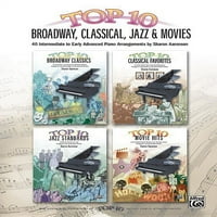 Felül 10: Top Broadway, Klasszikus , Jazz & Filmek: középhaladó a korai haladó Zongorarendezésekhez