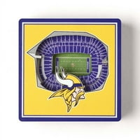Youthefan NFL Minnesota Vikings 3D Stadiumview Magnet