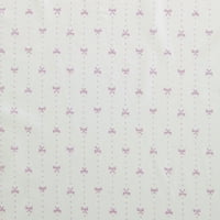 Betsey Johnson Szalag Pinstripe Purple Cotton Percale King Sheet