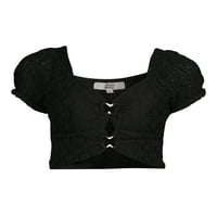 Madden NYC Juniors Hardware Lace Top