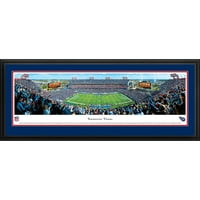 Tennessee Titans - Yard Line a Nissan Stadionon - Blakeway Panoramas NFL nyomtatás deluxe kerettel és dupla szőnyeggel