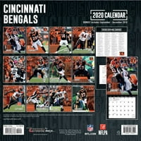 Turner engedélyezés, Cincinnati Bengals mini fali naptár