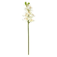 Szinte természetes 30 hüvelyk. Cymbidium orchidea mesterséges virág, narancs