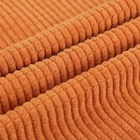 Egyedi olcsók kordbársony textúrájú dekoratív dobó párnahuzat narancssárga 18 18