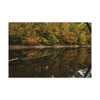 Kurt Shaffer védjegye Félelmetes ősz a folyón vászon művészete