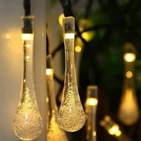Karácsonyi Clearance tételek, Feltree Vízcsepp dekoráció hó Pompom téli dekoráció LED lámpa akkumulátor fény String