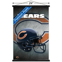 Chicago Bears-sisak fali poszter fa mágneses kerettel, 22.375 34