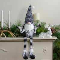 Fekete-fehér öröm Gnome plüss asztali Karácsonyi dekoráció