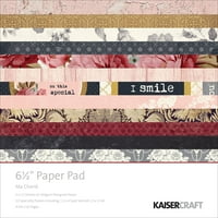Kaisercraft papír Pad 6.5 x6. 5 40 pkg-m
