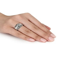 Karátos T. W. Gyémánt Ezüst Kupola Gyűrű