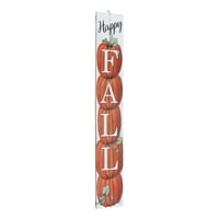 Módja annak, hogy megünnepeljék a boldog esés függőlegesen lógó Slat Wood Sign dekorációját, 45