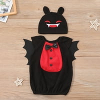 Ausyst Kisgyermek Lány Ruhák Halloween Kis Ördög Fiúk És Lányok Modellezés Romper Jumpsuit Kalap Szett Ruhák Clearance