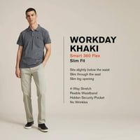 A Dockers férfiak vékony fitnesz munkanapos khaki intelligens fle nadrág
