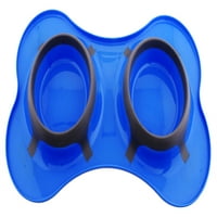 Ikonikus kisállat Színes Splash tervező csont alakú fúziós étkező kék színben