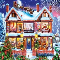 Remekművek karácsonyi kirakós játék-otthon az ünnepekre