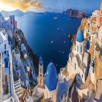 Santorini Görögország Panoráma 1000 Darabos Puzzle