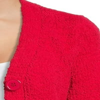 Szerelmi trend New York -i női Chenille Crop Cardigan