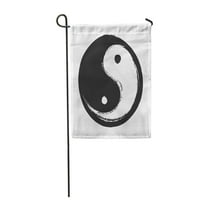 Yin Ying Yang a harmónia és az egyensúly szimbóluma Etnikai Daoizmus kerti zászló dekoratív zászló Ház Banner