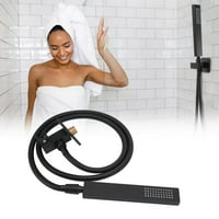 Zuhanyfej, Gyakorlati Fekete Falra Szerelt Zuhanykészlet Nagynyomású Könnyű Telepítés Kézi Fürdőszoba