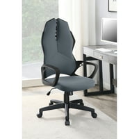 Kárpitozott irodai szék sötét szürke és fekete