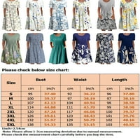 Női rövid ruhák zseb nyári strand Sundress ujjú Mini ruha Kaftan utazási virág 5XL