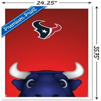 Houston Texans-S. Preston Kabala Toro Fali Poszter, 22.375 34