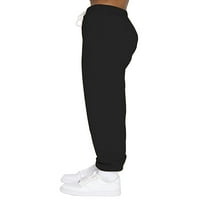 Női Sweatpants egyszínű gyapjú nadrág magas derék nadrág Lounge hárem nadrág Holiday Bottoms Fekete 3XL
