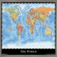 Térkép-Világ Poszter