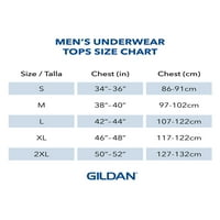 Gildan Férfi Rövid ujjú pamut Stretch Crew pólók 2XL-ig, 3-csomag
