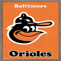 Baltimore Orioles - Retro Logo Wall poszter, 22.375 34