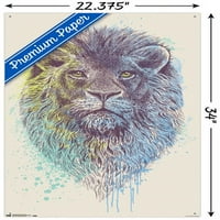 Rachel Caldwell-oroszlánfej fali poszter Nyomócsapokkal, 22.375 34