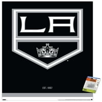 Los Angeles Kings-logó fali poszter Pushpins, 22.375 34
