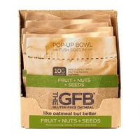 A GFB gluténmentes gyümölcs dió & magok ízű zabpehely, 2. oz, csomagok