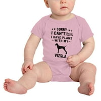 Sajnálom, nem tudok terveket Az én Vizsla szerelem kisállat kutya aranyos baba Body