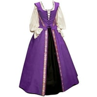 Jelmez reneszánsz Faire ruha nőknek hagyományos ír ruha nőknek hosszú ujjú Halloween Maxi Ball ruha ruha