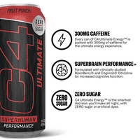 C Ultimate + Fruit Punch + Energy Drink + Pump + Performance + Oz, Egyetlen Can