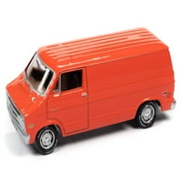 Dodge Tradesman van Custom Red-Orange Classic Gold Collection sorozat limitált kiadás világszerte öntött modell autó