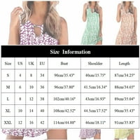 Női ruhák alkalmi nyári virágos nyomtatott tartály Ujjatlan Ruha üreges ki Laza strand rövid Mini Sundress XL