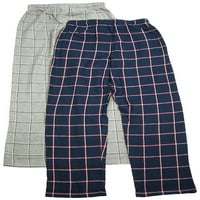 Hanes férfi és nagy Férfi pamut flanel pizsama nadrág, 2-csomag