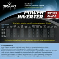 Bravo View INV - - 600 wattos teljesítmény Inverter Audio Video Gameplate