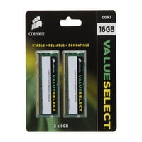 ValueSelect 16GB 204 tűs DDR SO-DIMM DDR Laptop memória modell SO16GX3M2A1333C9