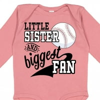 Inktastic kishúga és legnagyobb Baseball rajongó ajándék kisfiú vagy kislány hosszú ujjú body