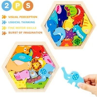 Fa Puzzle agy ugratások játék építőelemek játék Fa rejtvények intelligencia oktatási játékok óvodáskorú gyermekek számára
