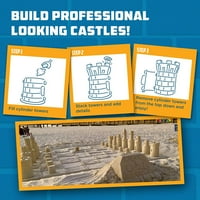 Hozzon létre egy Castle-Pro Tower Kit, Split penész homok vár építése, műanyag Strand játék gyerekeknek