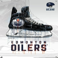 Edmonton Oilers - Csepegteti a Skate Wall poszter pushpins, 14.725 22.375