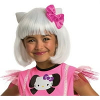 Rubin Hello Kitty Fehér Bob Paróka Gyermek Halloween Jelmez Tartozék